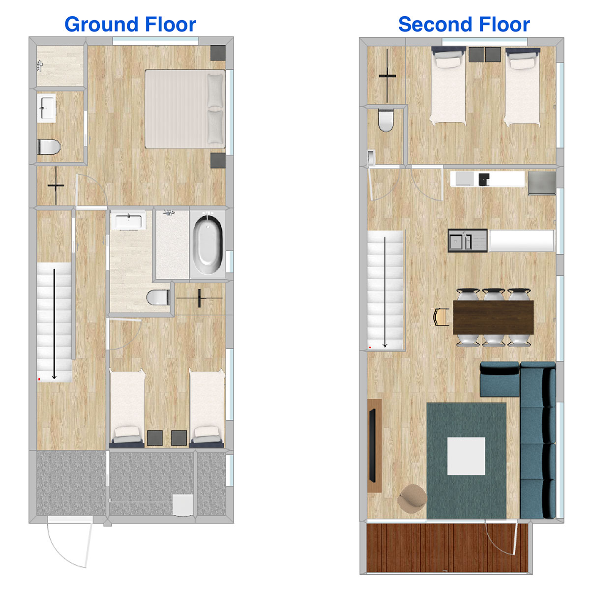 White Fox Chalets floor plan 1