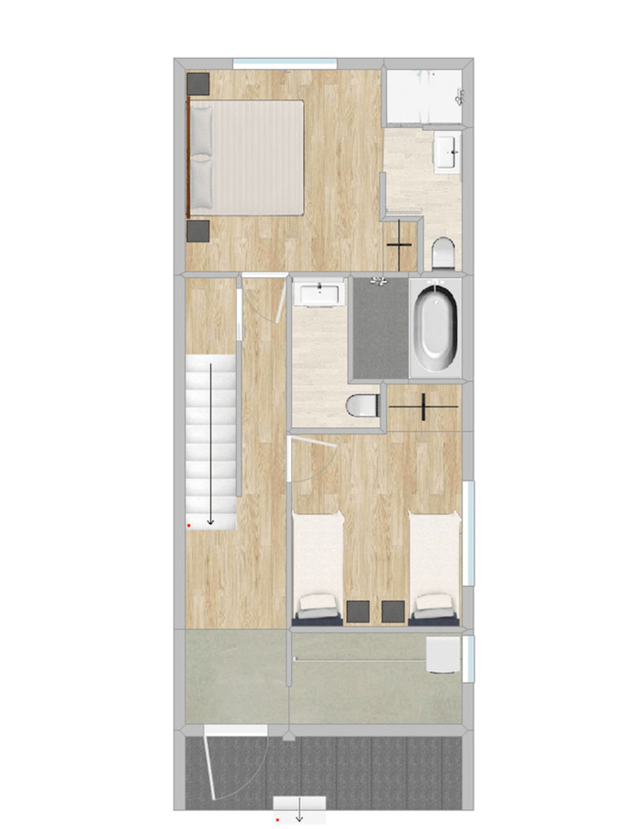 Grey Wolf Chalet floor plan 1