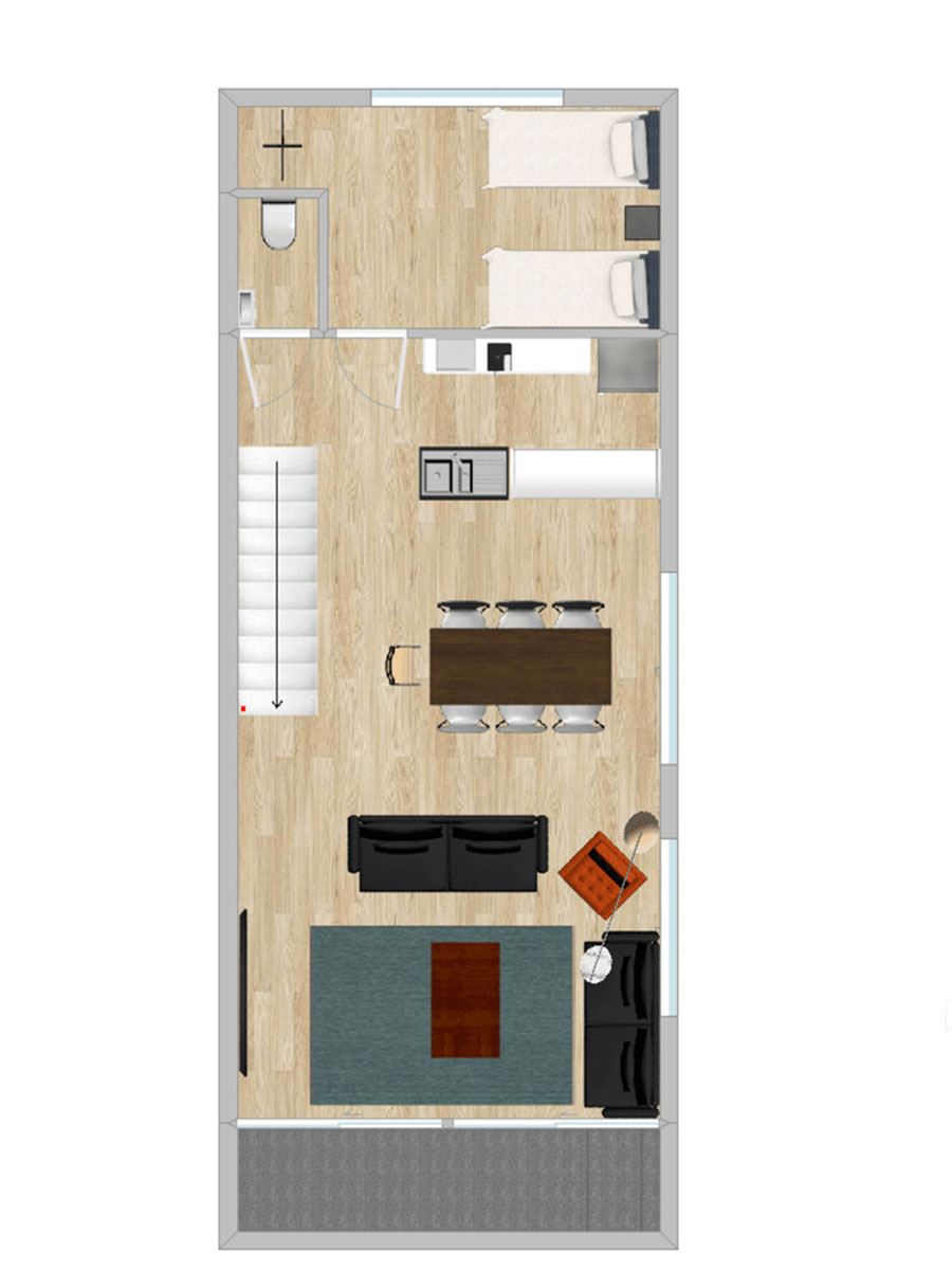 Grey Wolf Chalet floor plan 2