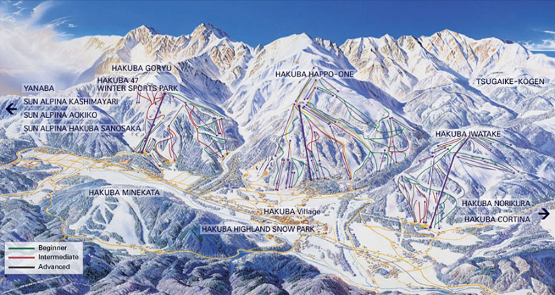 Hakuba vs Niseko_ A Complete Comparison For Families 2024 - Hakuba Trail Map