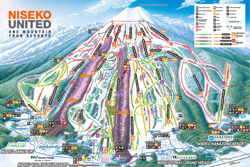 Hakuba vs Niseko_ A Complete Comparison For Families 2024 - Niseko Trail Map