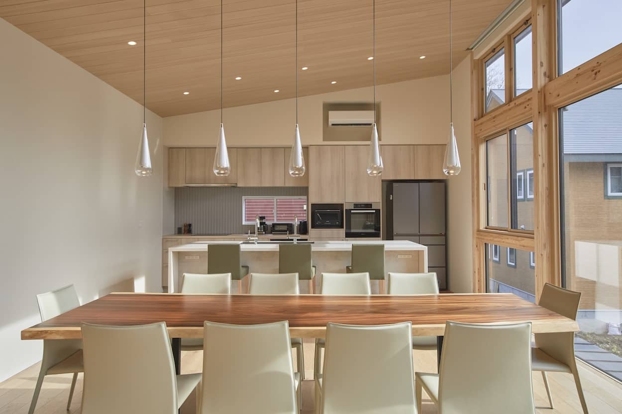 Kyla Hakuba Luxury Accommodation Chalet Kitchen Dining Chalet 