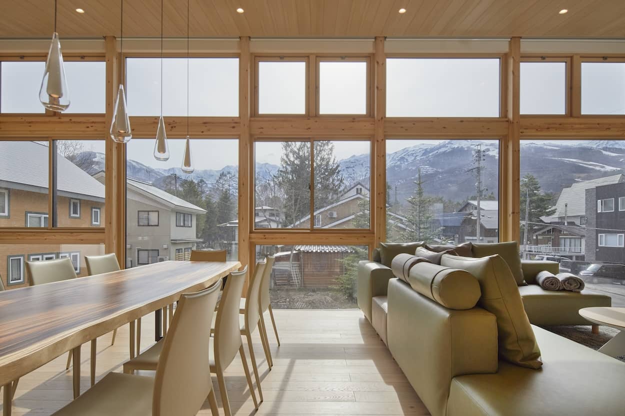 Kyla Hakuba Luxury Accommodation Chalet Bedroom Chalet Kitchen Dining