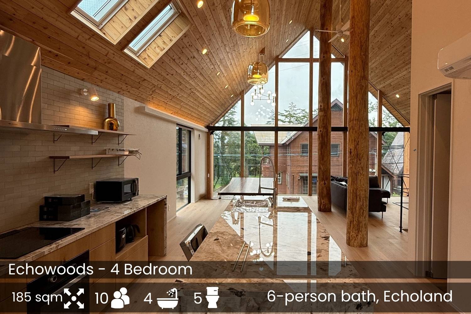Echowoods - Luxury Hakuba Accommodation - Living Room-2