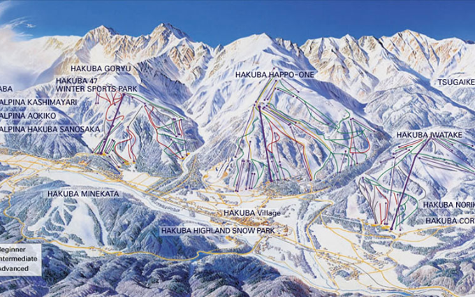 Hakuba vs Niseko_ A Complete Comparison For Families 2024 - Hakuba Trail Map