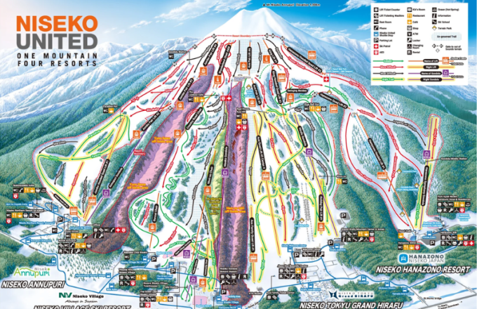 Hakuba vs Niseko_ A Complete Comparison For Families 2024 - Niseko Trail Map